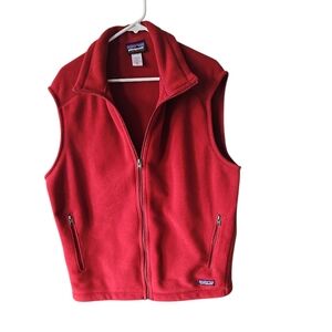 Patagonia Men's Rust/Red Color Fleece Vest Size XL